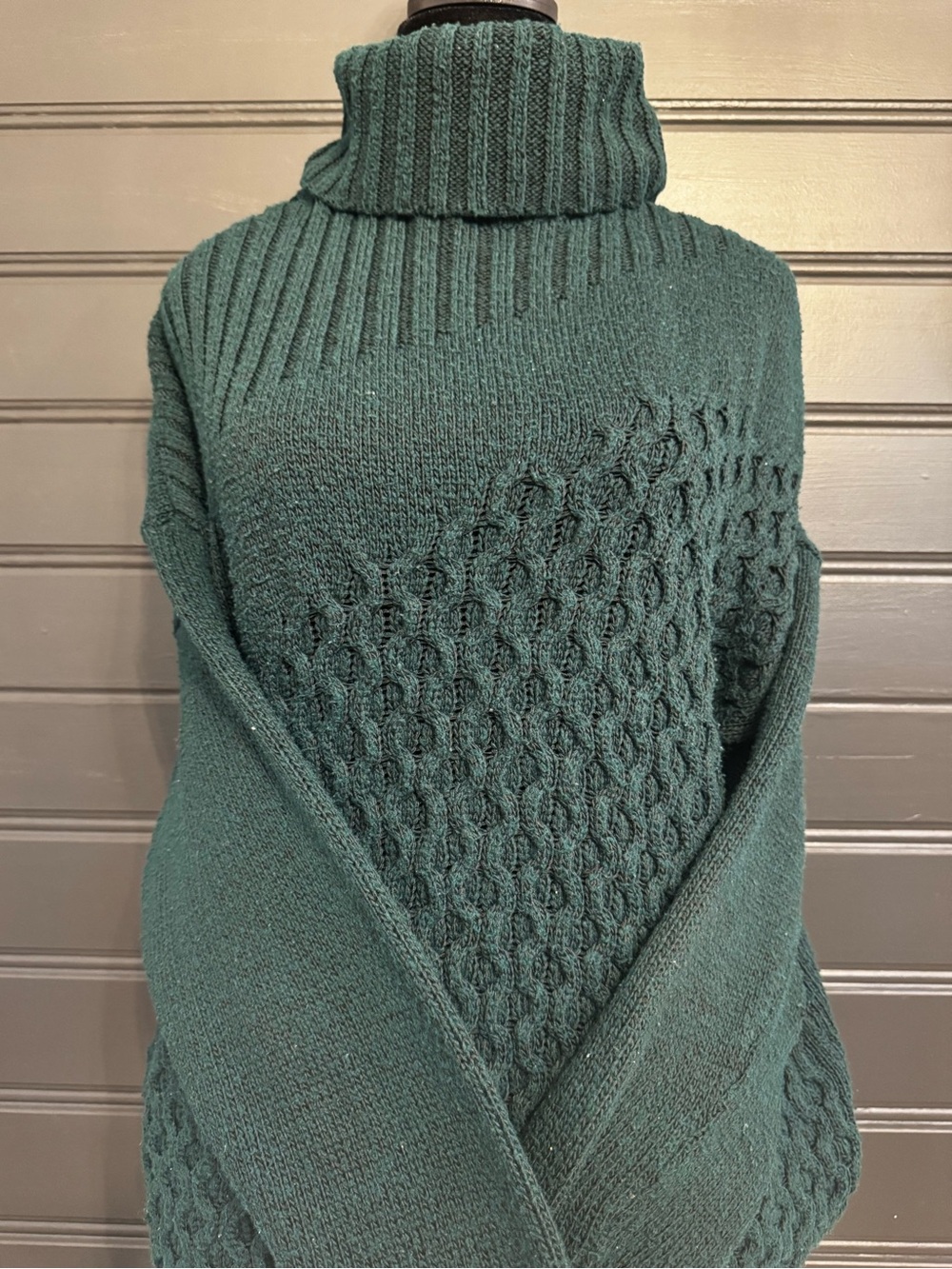 Nine West Turtleneck Cable Knit Sweater